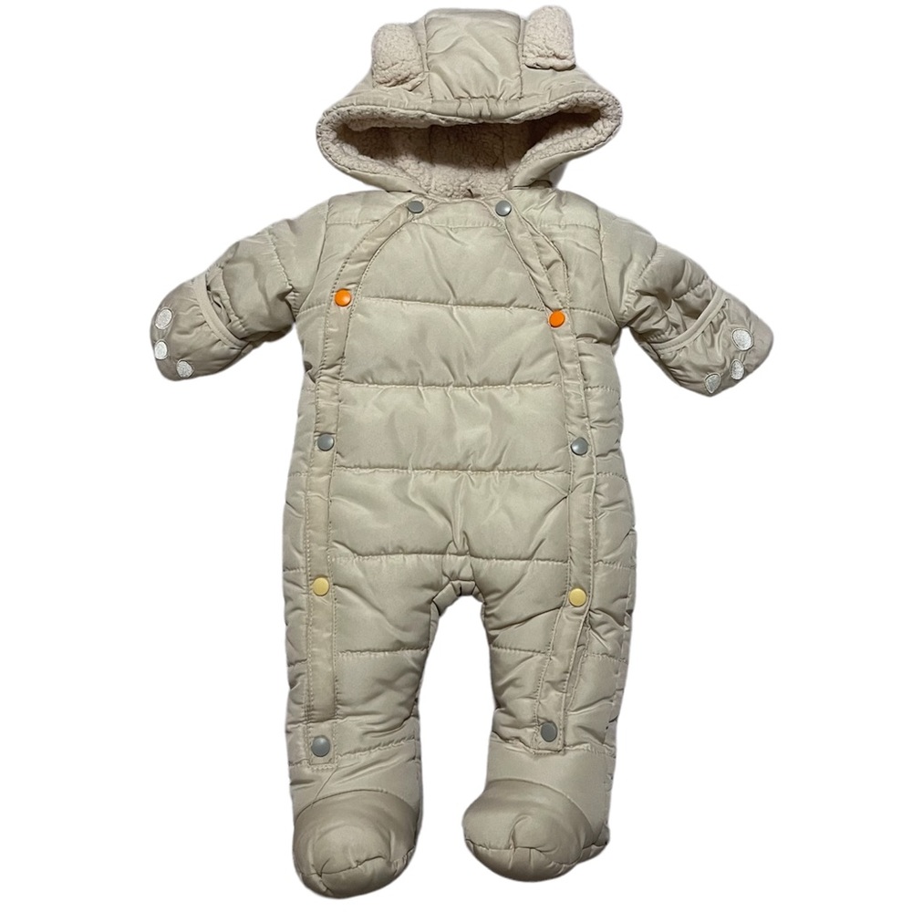 Weatherproof Infant Bear Snowsuit Hoooded One Piece 3-6 months
